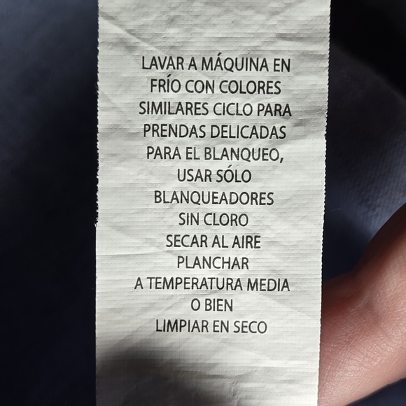 Perry Ellis Light Blue Cotton, Linen Men's Small Button Short Sleeve Shirt - Picture 7 of 11